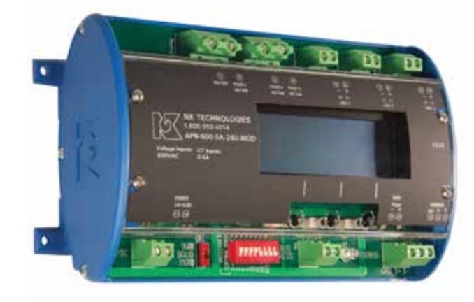 NK Technologies APN-600-RC2-240-MOD APN Power Monitor , Solid-Core, 240 VAC Powered, 600 VAC Max., 0-2000 Amp flexible CTs included, Modbus RTU (RS485) APN-600-RC2-240-MOD on Powermatic Associates