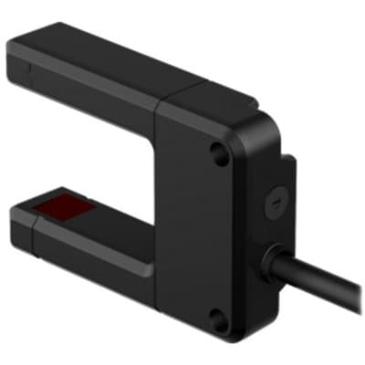 Banner SLO30VB6 W-30 Photo-electric slot / optical fork sensor - Banner Engineering (SLO series) - Part #59770 - Sensing range 30mm - Infrared (IR) light (890nm) - slot width (passageway) 30.2mm - 1 x digital output (PNP/NPN transistor) (Light-ON or Dark-ON operation) - Suppl SLO30VB6 W-30 on Powermatic Associates