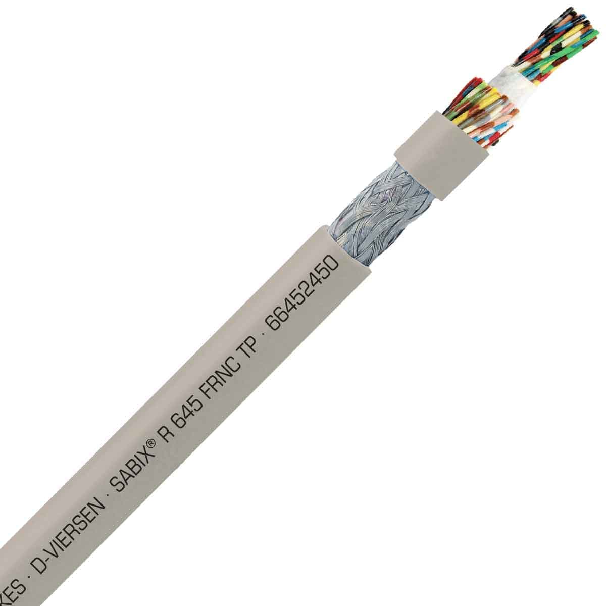 SAB 66452450 SABIX R 645 FRNC TP - 20 AWG/24pr, paired shielded halogen-free flame retardant rail data cable, CE, RoHS 66452450 on Powermatic Associates