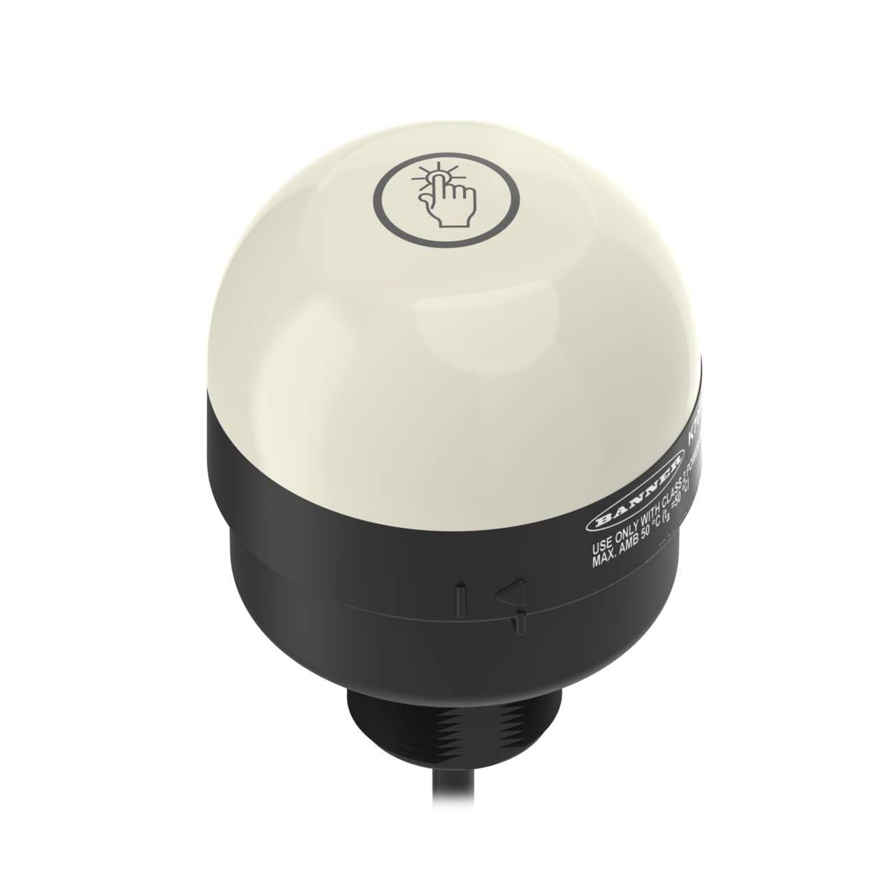 Banner K70APT2GRYF2 K70 Series EZ-LIGHT: 3-Input-Color Touch Sensor Gen 2; Voltage: 12-30 V dc; Housing: Polycarbonate; IP65; Input: PNP (NO); Colors: Green Red Yellow; 2 m (6.5 ft) PVC Cable K70APT2GRYF2 on Powermatic Associates