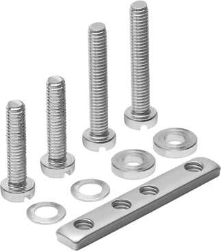 Festo 185705 mounting kit ZVB-8-14/18 for cylinder/valve combinations Corrosion resistance classification CRC: 2 - Moderate corrosion stress, Product weight: 14 g, Materials note: Free of copper and PTFE 185705 on Powermatic Associates