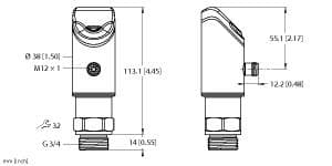 Turck LUS211-40-51-2UPN8-H1141 LUS211-40-51-2UPN8-H1141 Turck - LUS211-40-51-2UPN8-H1141 Ultrasonic Sensor, Level Control LUS211-40-51-2UPN8-H1141 on Powermatic Associates