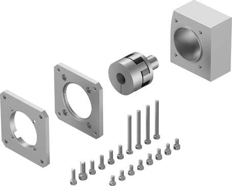 Festo 557989 axial kit EAMM-A-L62-80G Suitable for electric drives. Assembly position: Any, Storage temperature: -25 - 60 °C, Relative air humidity: 0 - 95 %, Protection class: IP40, Ambient temperature: -10 - 60 °C 557989 on Powermatic Associates