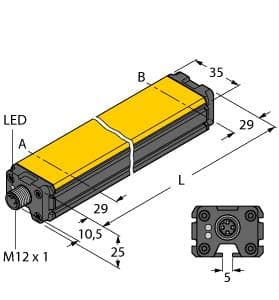 Turck LI400P0-Q25LM0-IOLX3-H1141 LI400P0-Q25LM0-IOLX3-H1141 Turck - LI400P0-Q25LM0-IOLX3-H1141 Inductive Linear Position Sensor, IO-Link LI400P0-Q25LM0-IOLX3-H1141 on Powermatic Associates