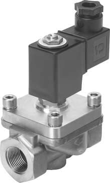 Festo 1492217 solenoid valve VZWF-B-L-M22C-G34-275-2AP4-6-R1 force pilot operated, G3/4" connection. Design structure: (* Diaphragm valve, * forced), Type of actuation: electrical, Sealing principle: soft, Assembly position: Magnet standing, Mounting type: Line install 1492217 on Powermatic Associates