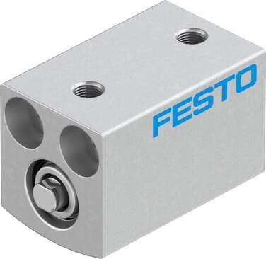 Festo 526900 short-stroke cylinder ADVC-6-10-P Without thread on piston rod Stroke: 10 mm, Piston diameter: 6 mm, Cushioning: P: Flexible cushioning rings/plates at both ends, Assembly position: Any, Mode of operation: double-acting 526900 on Powermatic Associates