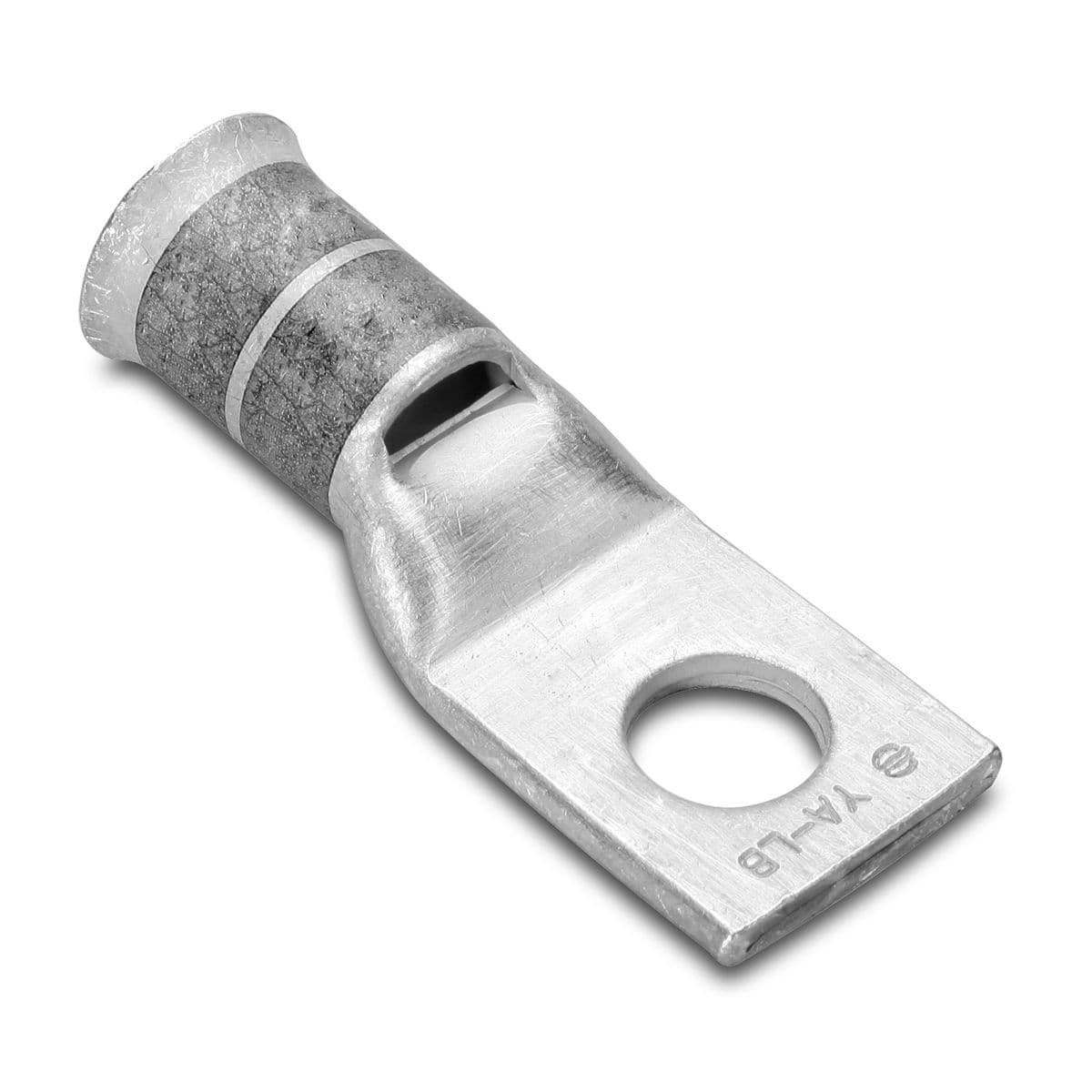 Hubbell YA29LB Copper Compression Lug, 1 Hole w/ Inspection Window, 4/0 Flex, 1/2" Stud, Short Barrel, Belled End, Tin Plated. ; Features: UL Listed 90 DEG C, 600 V - 35 KV, Temperature Rating: 90 DEG C, Tools, Die Nest Catalog Number, Die Indentor Catalog Number: U29D YA29LB on Powermatic Associates