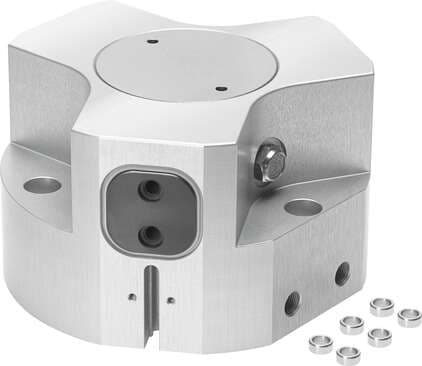 Festo 1163049 three-point gripper HGDD-80-A Size: 80, Stroke per gripper jaw: 12 mm, Max. replacement accuracy: <: 0,2 mm, Max. angular gripper jaw backlash ax,ay: <: 0,1 deg, Max. gripper jaw backlash Sz: <: 0,05 mm 1163049 on Powermatic Associates