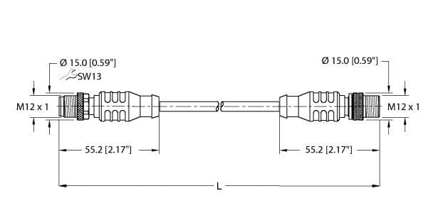 Turck RSSX RSSD 441-25M RSSX RSSD 441-25M Turck - RSSX RSSD 441-25M Industrial Ethernet Cable RSSX RSSD 441-25M on Powermatic Associates