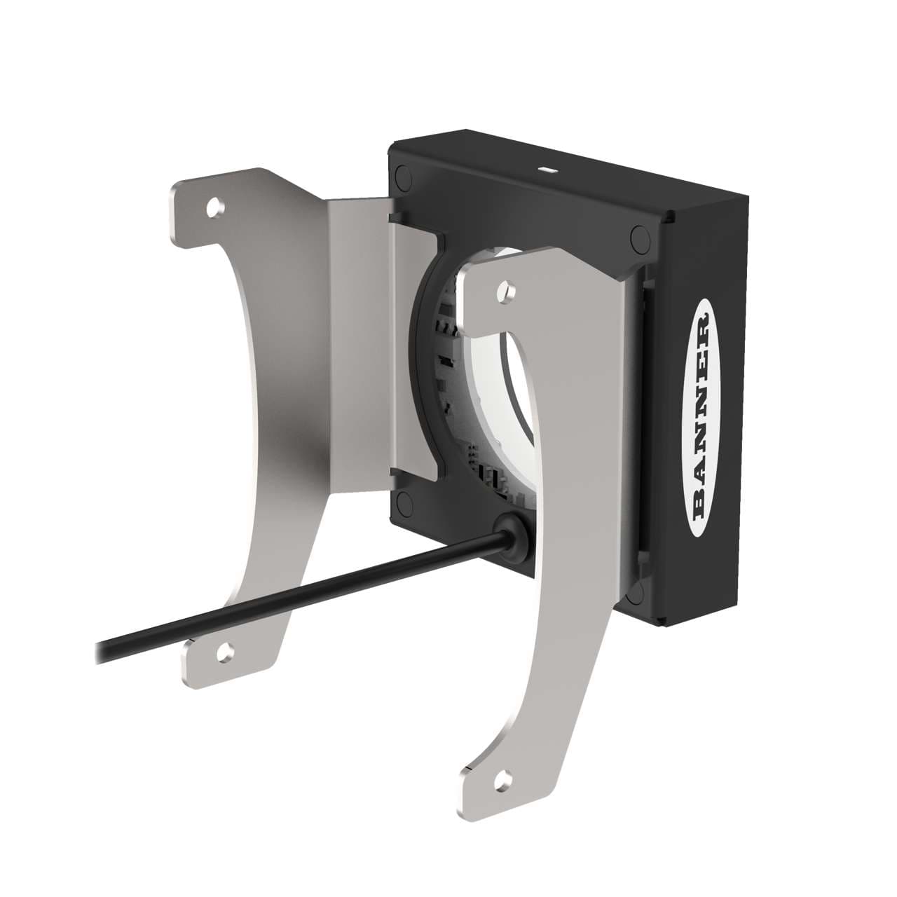 Banner LEDRRV62X62M VE Series 62 x 62 mm Ring Light; Visible Red LED; 24 V dc; 0.3 m (1 ft) Cable with 3-pin male Connector; Connects to VE Smart Camera LEDRRV62X62M on Powermatic Associates