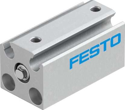 Festo 526902 short-stroke cylinder ADVC-6-10-P-A Without thread on piston rod Stroke: 10 mm, Piston diameter: 6 mm, Cushioning: P: Flexible cushioning rings/plates at both ends, Assembly position: Any, Mode of operation: double-acting 526902 on Powermatic Associates
