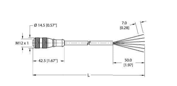 Turck RK 6T-0.5 RK 6T-0.5 Turck - RK 6T-0.5 Actuator and Sensor Cordset, Connection Cable RK 6T-0.5 on Powermatic Associates