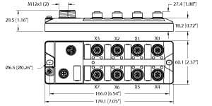 Turck TBIL-LL-16DXP-AUX TBIL-LL-16DXP-AUX Turck - TBIL-LL-16DXP-AUX I/O hub for connection of digital signals to IO-Link master, 16 Universal Digital Channels, PNP TBIL-LL-16DXP-AUX on Powermatic Associates