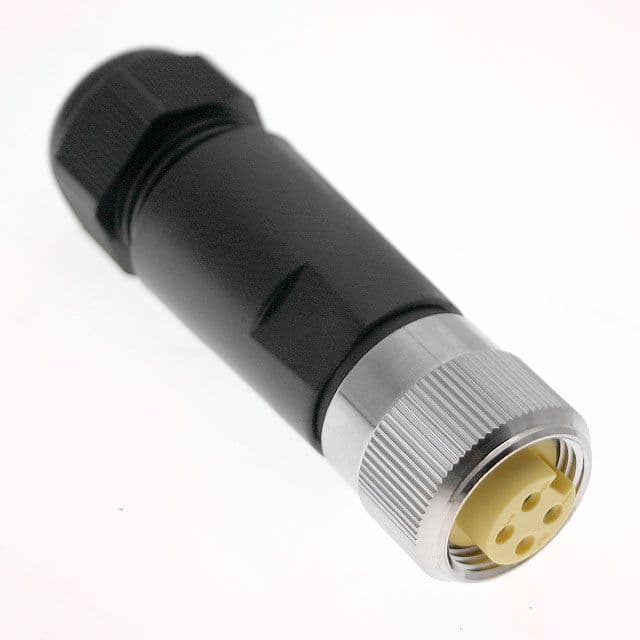 Mencom MIN-4FP-FWX MIN Size I, 4 Pole, Female Straight, Field Wireable, Nickel Plated Brass, 8-17mm MIN-4FP-FWX on Powermatic Associates