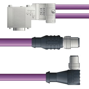 Lapp PB4110109S01 PB4110109S01 - LAPP UNITRONIC® PROFIBUS Cordsets 22 AWG / 1 pair Bus - Violet PVC - M12 Male 90 deg (2) / D-sub Node connectors - 1m PB4110109S01 on Powermatic Associates