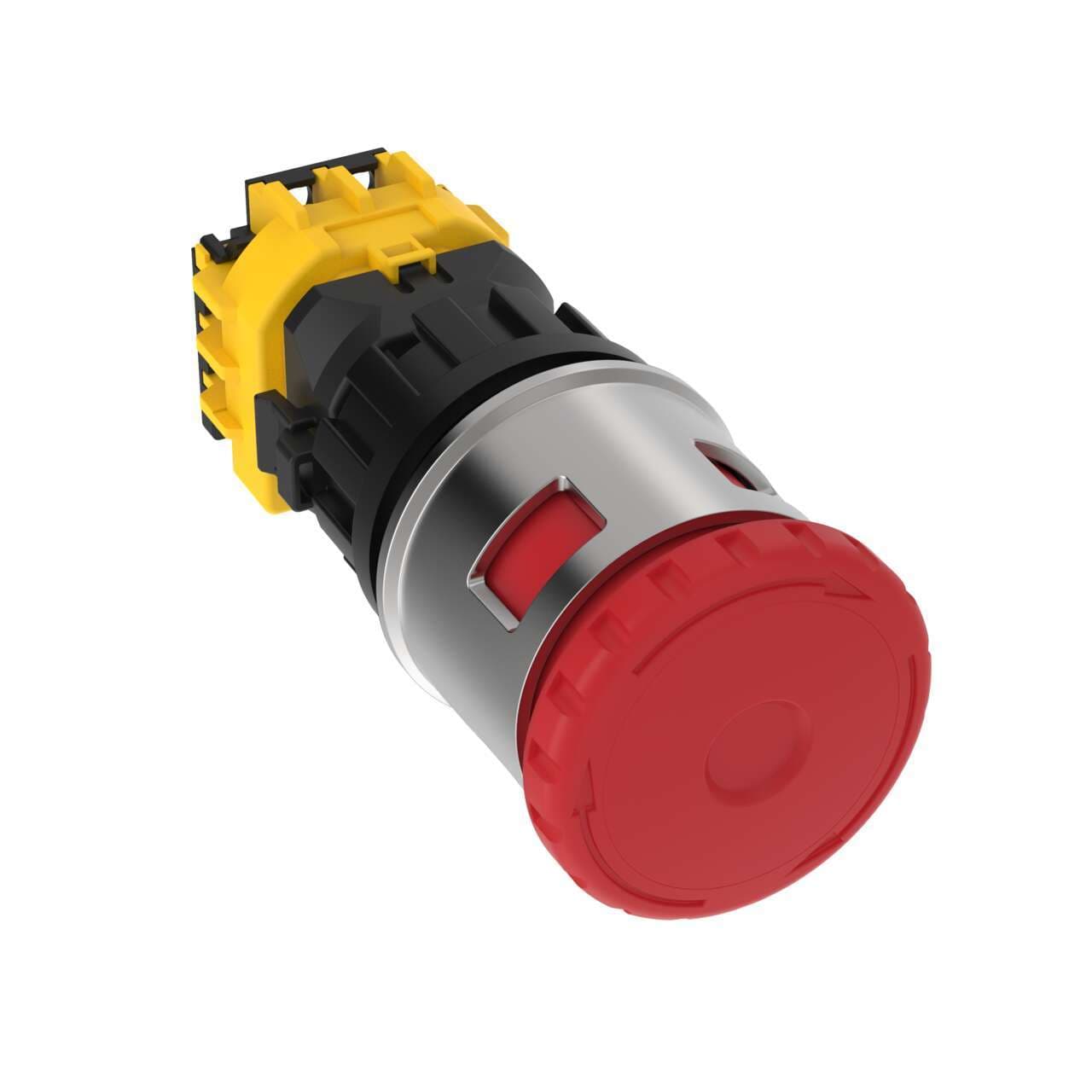 Banner SSA-EB1ML1P-11 SSA-EB1 Panel-mount Emergency Stop Push Button; Lockable Illuminated 44 mm Actuator; Contacts: 1NC/1NO; Screw Terminals; 30 mm mounting hole SSA-EB1ML1P-11 on Powermatic Associates