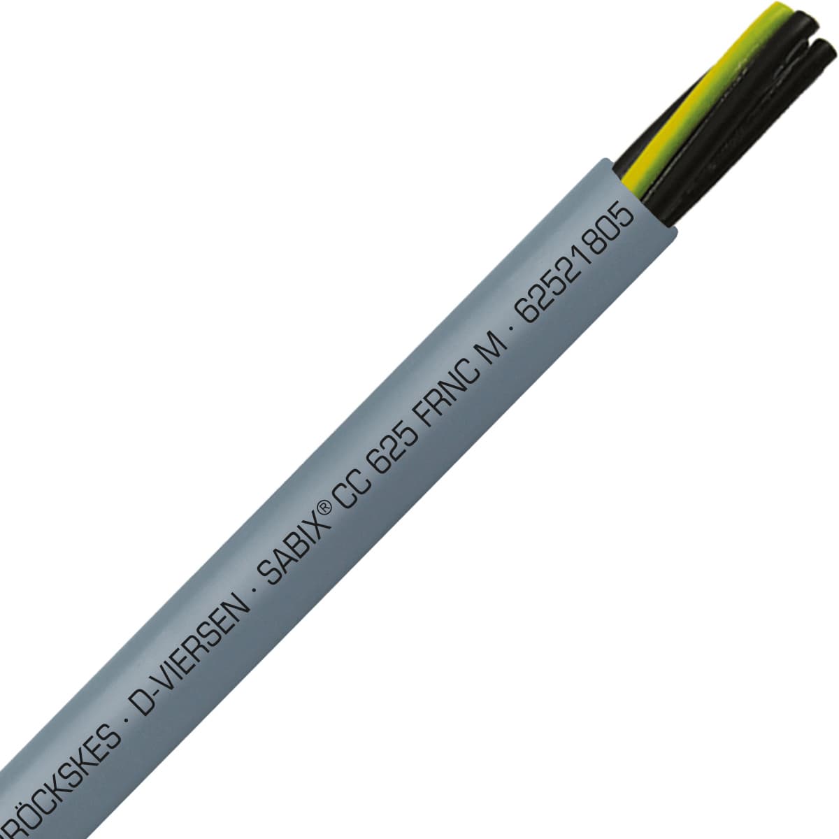 SAB 62521805 SABIX CC 625 FRNC M - 18 AWG/5c, halogen-free flame retardant flexible control cable, UL, CSA, CE, RoHS 62521805 on Powermatic Associates