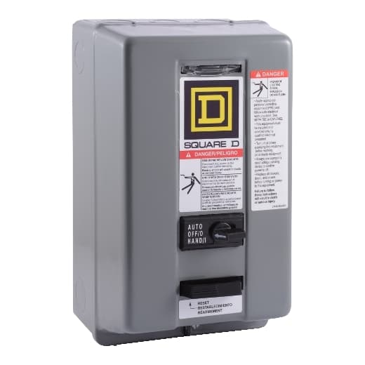 Schneider Electric 8536SBG2V02CP1S Non-Reversing Starter Size 0, 3-Pole, Melting Alloy Overload, NEMA 1 +Options 8536SBG2V02CP1S on Powermatic Associates