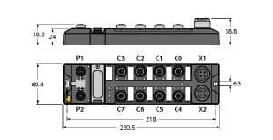 Turck TBEN-LG-16DXP TBEN-LG-16DXP Turck - TBEN-LG-16DXP Compact multiprotocol I/O module for Ethernet, 16 Universal Digital Channels, Configurable as PNP Inputs or 2 A Outputs TBEN-LG-16DXP on Powermatic Associates