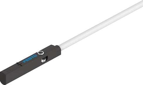 Festo 551369 proximity sensor SME-10M-ZS-24V-E-2,5-L-OE Suitable for C-slot. Design: for round slot, Conforms to standard: EN 60947-5-2, Authorisation: (* RCM Mark, * c UL us - Listed (OL)), CE mark (see declaration of conformity): to EU directive for EMC, Special cha 551369 on Powermatic Associates