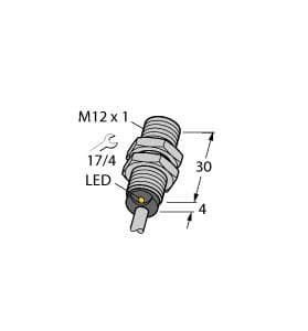 Turck BI2-G12-Y0X 7M BI2-G12-Y0X 7M Turck - BI2-G12-Y0X 7M Inductive Sensor BI2-G12-Y0X 7M on Powermatic Associates