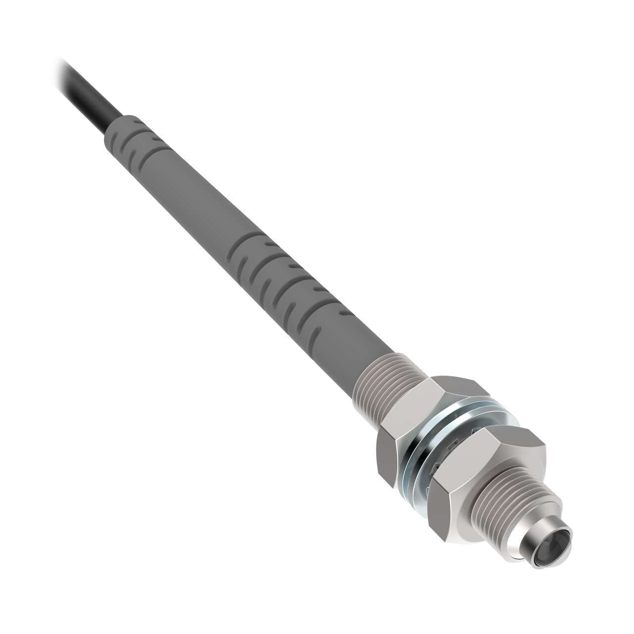 Banner PITL23UM4-VL Plastic Fiber; Opposed Mode Pair; Core Dia.: 0.5 mm; Fiber Length 1 m; Stainless Thread M4 With integrated Lens, 30 mm spot size at 100 mm range; Flex Relief, Free cut, Vantage Line PITL23UM4-VL on Powermatic Associates