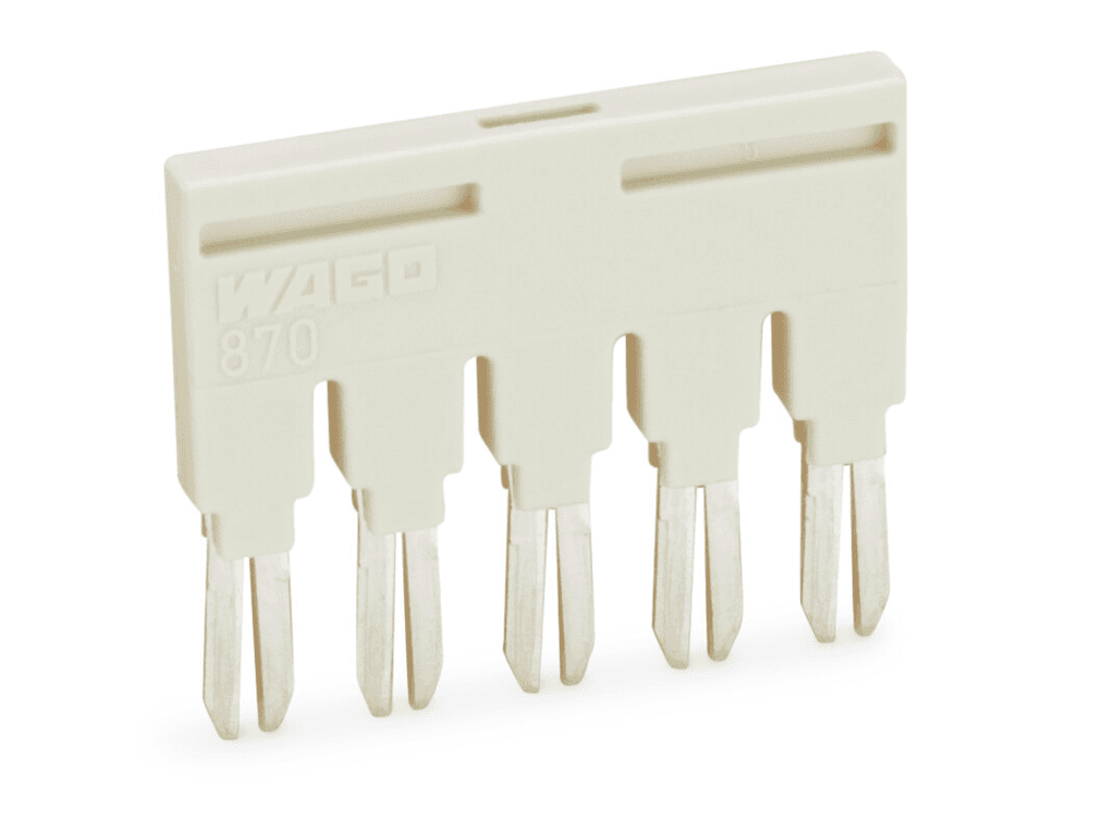 WAGO 870-405 870-405 WAGO - Jumper; 5-way; insulated; light gray 870-405 on Powermatic Associates
