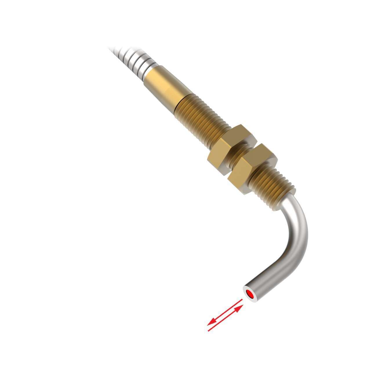 Banner BTA13S Diffuse Mode Bifurcated Glass Fiber 36 long; 0.062 dia. Bundle; Stainless Steel Sheath; Threaded & angled sensing tip BTA13S on Powermatic Associates