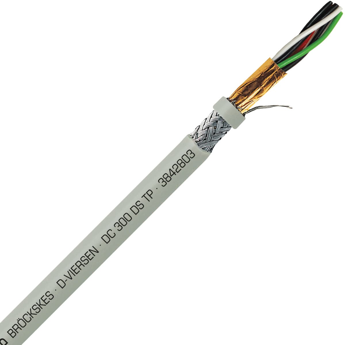 SAB 3842803 DC 300 DS TP- 28 AWG/3pr, multi-paired double shielded PVC signal and control cable, AWM 3842803 on Powermatic Associates
