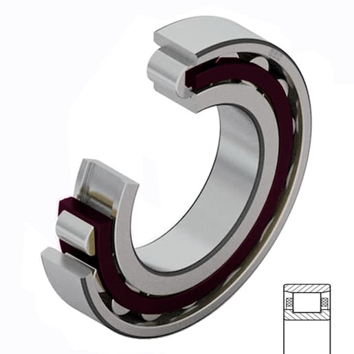 NSK N1013BRTCCG25P4 Cylindrical Roller Bearing; 65MM Bore; Straight; 100MM Ouside Diameter; 18MM Width; Polymer Cage; RBEC 7 | ISO P4; Single Row; Outer Ring - Both Sides Separable; No Snap Ring; Relubricatable; Retainer; CCG25 Internal Clearance N1013BRTCCG25P4 on Powermatic Associates