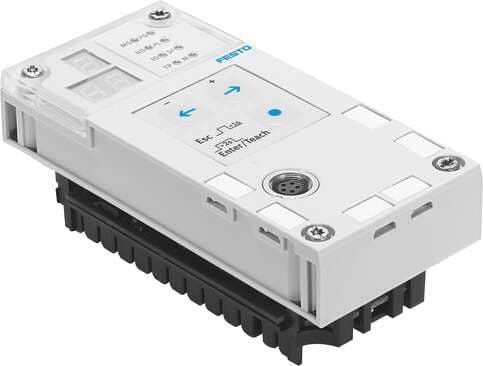 Festo 548931 end-position controller CPX-CMPX-C-1-H1 for modular electrical terminal CPX. Dimensions W x L x H: 50 mm x 107 mm x 55 mm, Diagnosis: (* Module-oriented diagnostics, * Via local 7-segment display), Max. no. of modules: 10, Display: Seven-segment display, 548931 on Powermatic Associates