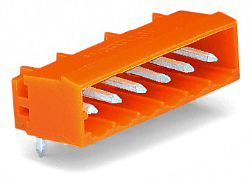 WAGO 231-570/001-000 231-570/001-000 WAGO - THT male header; 1.2 x 1.2 mm solder pin; angled; Pin spacing 5.08 mm; 10-pole; orange 231-570/001-000 on Powermatic Associates