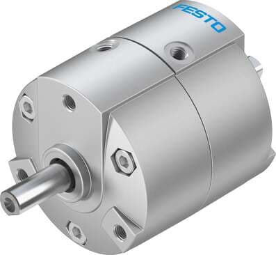 Festo 1845713 semi-rotary drive DRVS-16-90-P Size: 16, Cushioning angle: 0,5 deg, Swivel angle: 0 - 90 deg, Cushioning: P: Flexible cushioning rings/plates at both ends, Assembly position: Any 1845713 on Powermatic Associates