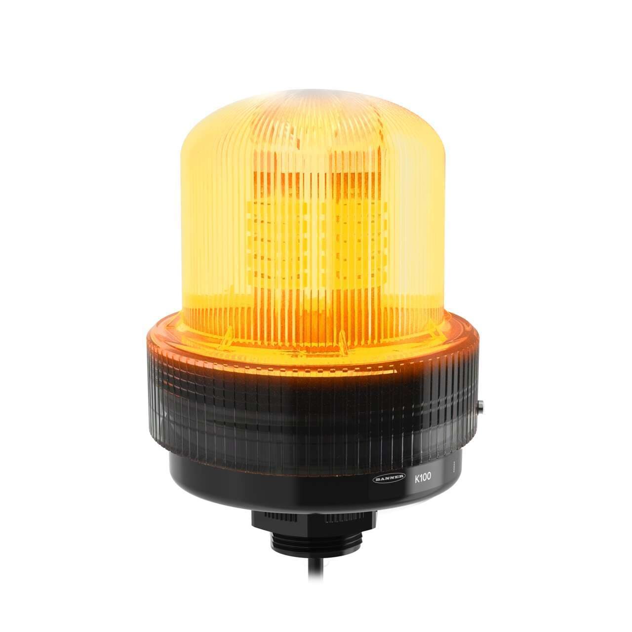 Banner K100PBLNBYR Banner K100PBLNBYR - K100 Pro Hazardous Daylight Visible: 3-Color Beacon; 12-48 V dc; Polycarbonate; IP66, IP69K; Blue, Yellow, Red; 2 m (6.5 ft) ITC-ER 5-wire Cable K100PBLNBYR on Powermatic Associates