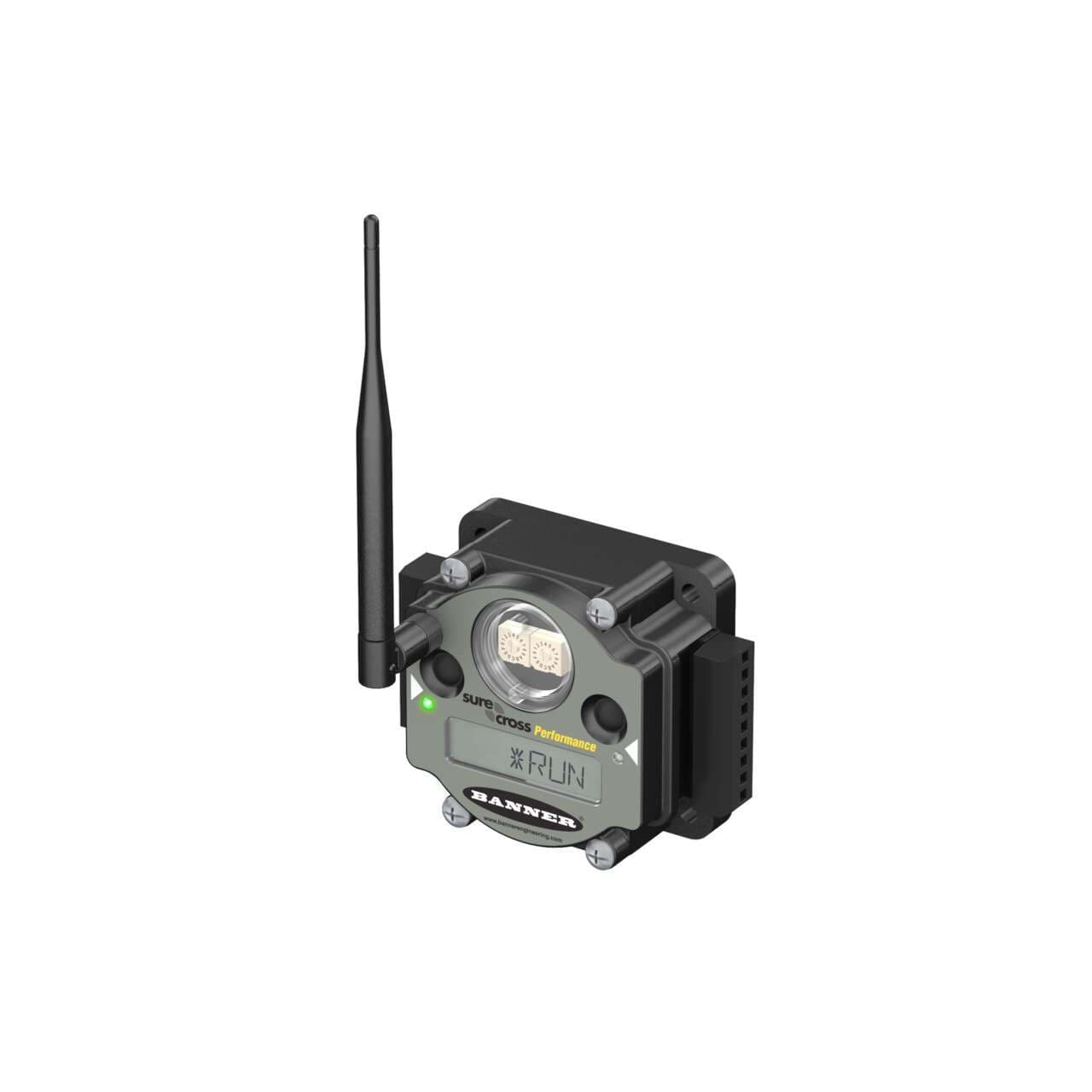 Banner DX80N2X2S-P3C DX80 Performance 2.4 GHz Node 65 mW IP20; FlexPower External Antenna; Input: 2 Discrete 4 Thermocouple; Output: 1 Discrete NMOS; External Terminals DX80N2X2S-P3C on Powermatic Associates