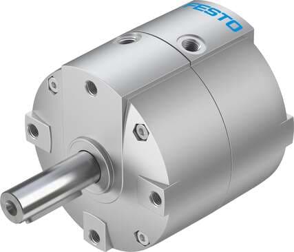 Festo 1845722 semi-rotary drive DRVS-40-90-P Size: 40, Cushioning angle: 0,5 deg, Swivel angle: 0 - 90 deg, Cushioning: P: Flexible cushioning rings/plates at both ends, Assembly position: Any 1845722 on Powermatic Associates