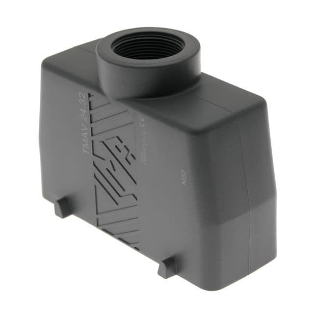 Mencom TMAV-24.32 Plastic, T Series, Rectangular Hood, size 104.27, 4 Pegs, Top M32 cable entry TMAV-24.32 on Powermatic Associates