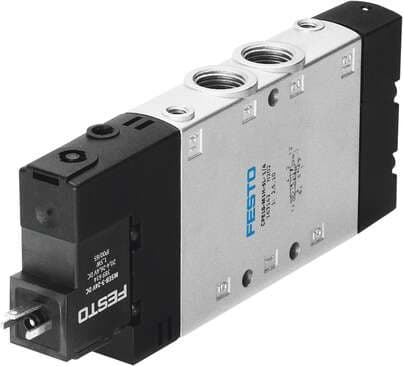 Festo 163786 solenoid valve CPE18-M3H-5L-1/4 High component density Valve function: 5/2 monostable, Type of actuation: electrical, Width: 18 mm, Standard nominal flow rate: 1500 l/min, Operating pressure: 2,5 - 10 bar 163786 on Powermatic Associates