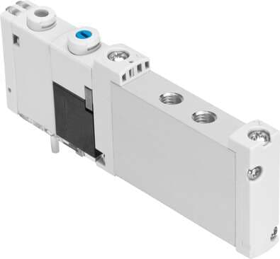 Festo 573405 solenoid valve VUVG-S10-M52-MZT-M7-1T1L Valve function: 5/2 monostable, Type of actuation: electrical, Valve size: 10 mm, Standard nominal flow rate: 290 l/min, Operating pressure: -0,9 - 8 bar 573405 on Powermatic Associates