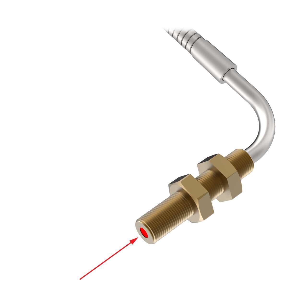 Banner IAT23S Opposed Mode Individual Glass Fiber 36 long; 0.125 dia. Bundle; Stainless Steel Sheath; Right angle threaded sensing tip IAT23S on Powermatic Associates