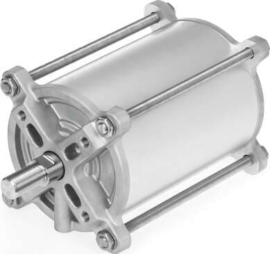 Festo 8110772 linear drive DFPC-125-150-D Size of actuator: 125, Flange hole pattern: F10, Stroke: 150 mm, Piston diameter: 125 mm, Fitting connection conforms to standard: ISO 5210 8110772 on Powermatic Associates
