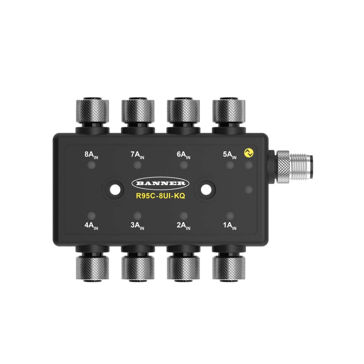 Banner R95C-8UI-KQ Banner R95C-8UI-KQ - R95C Series: 8 port Analog IO-link Hub; IO-link Interface; 4-pin M12 QDs R95C-8UI-KQ on Powermatic Associates