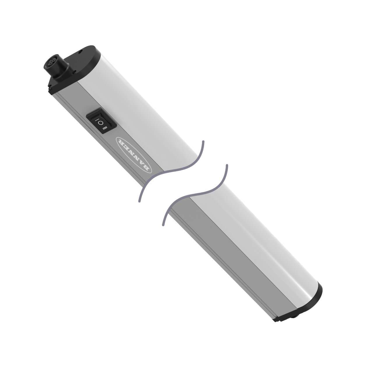 Banner WLB32C850PBQ WLB32 Work Light Bar; Switched Hi/Low/Off; Length: 850 mm; Voltage: 12-30 V dc; Environmental Rating: IP50; Color: White; Cascadable; 4-pin M12 Integral QD; Diffuse Window WLB32C850PBQ on Powermatic Associates