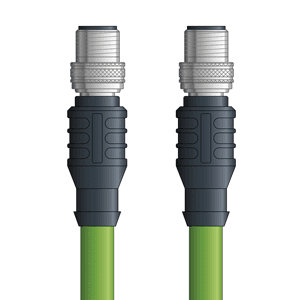 Lapp CPN007S02 CPN007S02 - LAPP ETHERLINE® PROFINET Cordsets 22 AWG / 2 pair CAT5 - Green PVC - M12 Male / M12 Female connectors - 2m CPN007S02 on Powermatic Associates