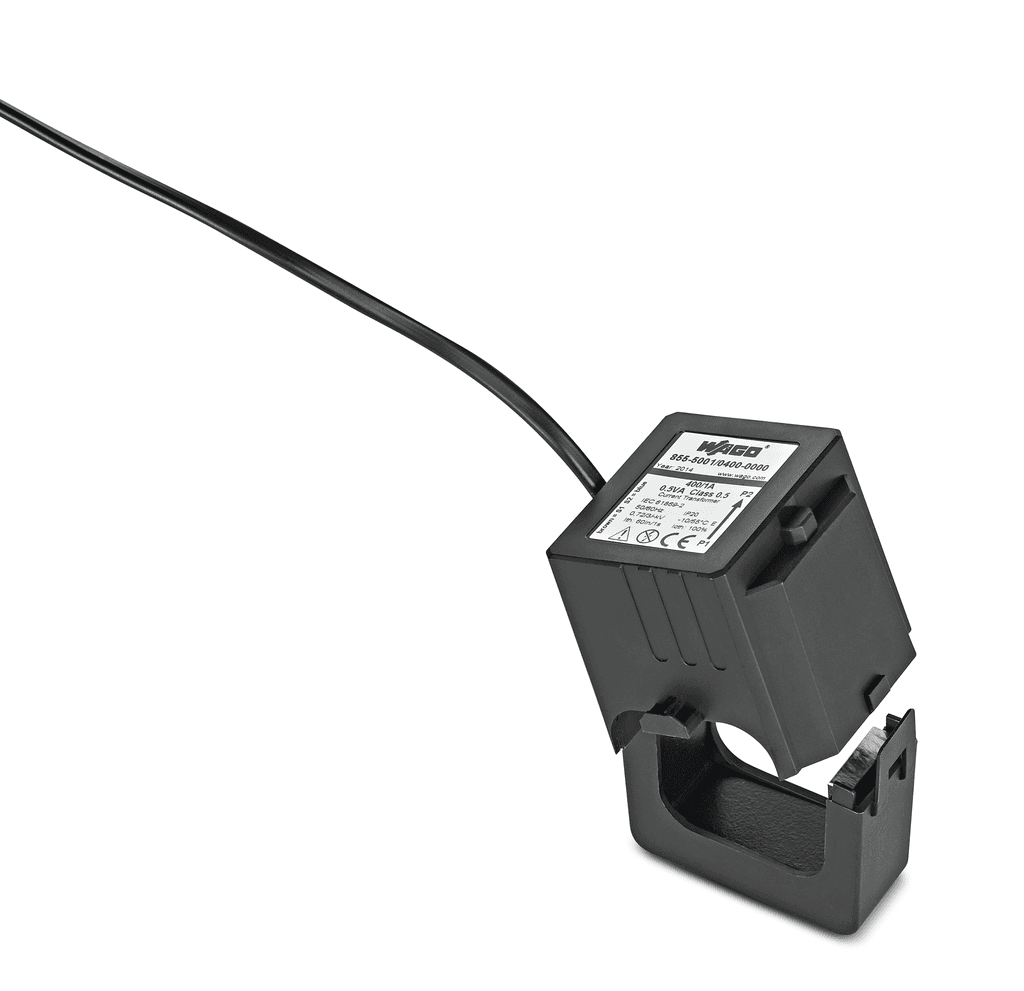 WAGO 855-5001/500-000 855-5001/500-000 WAGO - Split-core current transformer; Primary rated current: 500 A; Secondary rated current: 1 A; Rated power: 0.5 VA; Accuracy class: 1 855-5001/500-000 on Powermatic Associates