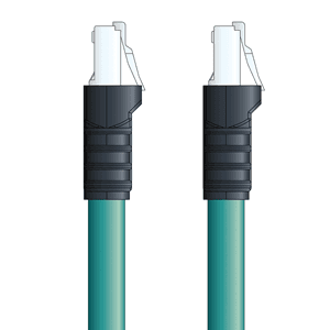 Lapp C5E001F01 C5E001F01 - LAPP ETHERLINE® Industrial Cordsets 26 AWG / 4 pair CAT5e - Teal Polyurethane (PUR) - RJ45 / RJ45 connectors - 1m C5E001F01 on Powermatic Associates