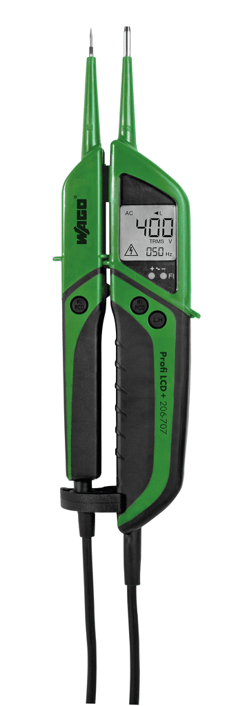 WAGO 206-707 WAGO 206-707 - Profi LCD+; 2-pole voltage tester with LCD display; removable test probes, 4 mm Ø 206-707 on Powermatic Associates