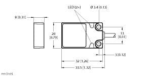 Turck BI5U-Q08-AN6X2 BI5U-Q08-AN6X2 Turck - BI5U-Q08-AN6X2 Inductive Sensor BI5U-Q08-AN6X2 on Powermatic Associates