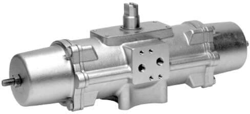 Festo 552880 semi-rotary drive DAPS-0030-090-RS2-F0305-CR single-acting, air connection to VDI/VDE 3845 Namur valves, direct flange mounting, stainless steel version. Size of actuator: 0030, Flange hole pattern: (* F03, * F05), Swivel angle: 90 deg, Shaft connection d 552880 on Powermatic Associates