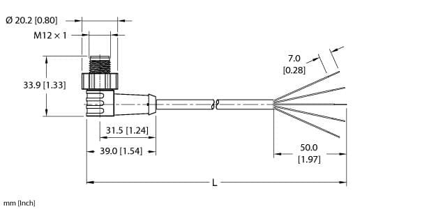 Turck ESWT-A5.500-GC2K-2 ESWT-A5.500-GC2K-2 Turck - ESWT-A5.500-GC2K-2 Actuator and Sensor Cordset, Connection Cable ESWT-A5.500-GC2K-2 on Powermatic Associates